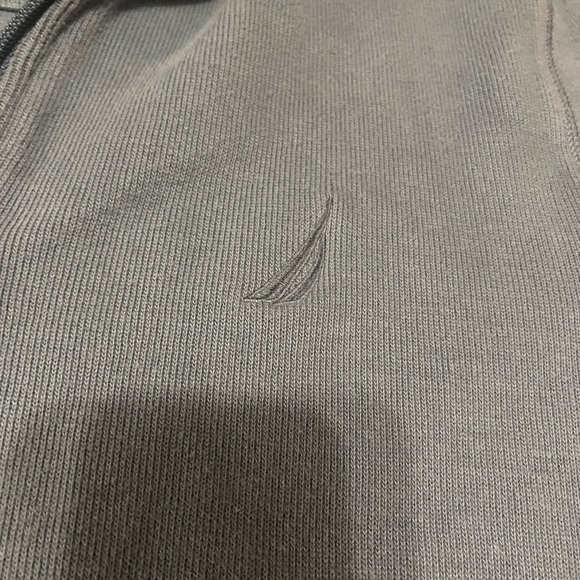 Nautica Long Sleeve 1/4 Quarter Zip Sweater Mens Size Medium Muted Blue - Picture 3 of 7